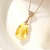 image:imageEVEVIC Austrian Crystals Teardrop Pendant Necklace for Women 14K Gold Plated Ecofriendly Brass Hypoallergenic JewelryYellow