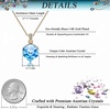 image:imageEVEVIC Color Changing Cubic Austrian Crystal Pendant Necklaces for Women 14K Gold Plated Hypoallergenic JewelryAquamarine