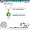 image:imageEVEVIC Color Changing Cubic Austrian Crystal Pendant Necklaces for Women 14K Gold Plated Hypoallergenic JewelryGreen