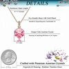 image:imageEVEVIC Color Changing Cubic Austrian Crystal Pendant Necklaces for Women 14K Gold Plated Hypoallergenic JewelryPink
