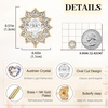 image:imageEVEVIC Oval Austrian Crystal Halo Stud Earrings for Women  14K GoldPlatedOval Austrian Crystal with Zircon HaloButterfly Back SecureGift Box IncludedFor Daily and Evening EventsWhite Clear