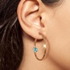 image:imageEVEVIC Trendy Austrian Crystals Heart Hoop Earrings for Women 14K Gold Plated Hypoallergenic Hoops Earring Jewelry GiftAquamarine