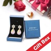 image:imageElegant Austrian Crystal Teardrop Dangle Earrings for Women14K Gold Plated Flower Drop Earrings Jewelry Gift for Birthday Wedding AnniversaryAurora Borealis