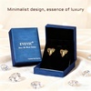 image:imageFashion Austrian Crystal Heart Stud Earrings for Women 14K Gold Plated Hypoallergenic Formal Jewelry GiftLight Topaz