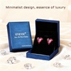 image:imageFashion Austrian Crystal Heart Stud Earrings for Women 14K Gold Plated Hypoallergenic Formal Jewelry GiftRose Pink