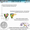 image:imageFashion Austrian Crystal Heart Stud Earrings for Women 14K Gold Plated Hypoallergenic Formal Jewelry GiftVitrail Medium