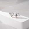 image:imageFashion Austrian Crystal Heart Stud Earrings for Women 14K Gold Plated Hypoallergenic Formal Jewelry GiftWhite Clear