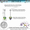 image:imageHeart Austrian Crystal Drop Long Dangling Earrings for Women 925 Sterling Silver Post Hypoallergenic JewelryVitrail Medium