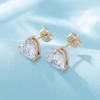 image:imageHeart Austrian Crystal Stud Earrings for Women Fashion 925 Sterling Silver Hypoallergenic JewelryClear White