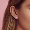 image:imageHeart Austrian Crystal Stud Earrings for Women Fashion 925 Sterling Silver Hypoallergenic JewelryTanzanite