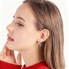 image:imageMulticolored Austrian Crystal Leverback Earrings for Women 14K Gold Plated Dangle Hoop Earrings Hypoallergenic JewelryGreen Red Main Crystals  Christmas Glow