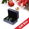 image:imageRound Austrian Crystal Drop Leverback Earrings for Women 14K Gold Plated Hypoallergenic EarringsAurora Borealis