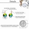 image:imageRound Austrian Crystal Drop Leverback Earrings for Women 14K Gold Plated Hypoallergenic EarringsVitrail Medium