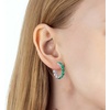 image:imageStunning Austrian Crystals Hoop Earrings for Women Fashion 14K Gold Plated Hypoallergenic Jewelry GiftGreen