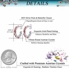 image:imageStunning Austrian Crystals Hoop Earrings for Women Fashion 14K Gold Plated Hypoallergenic Jewelry GiftRose Pink