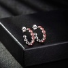 image:imageStunning Austrian Crystals Hoop Earrings for Women Fashion 14K Gold Plated Hypoallergenic Jewelry GiftRose Pink