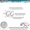 image:imageStunning Austrian Crystals Hoop Earrings for Women Fashion 14K Gold Plated Hypoallergenic Jewelry GiftWhite Clear
