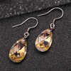 image:imageTeardrop Austrian Crystal Drop Dangle Earrings for Women 925 Sterling Silver Hook Hypoallergenic JewelryAurora Borealis