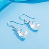 image:imageTeardrop Austrian Crystal Drop Dangle Earrings for Women 925 Sterling Silver Hook Hypoallergenic JewelryAurora Borealis