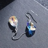 image:imageTeardrop Austrian Crystal Drop Dangle Earrings for Women 925 Sterling Silver Hook Hypoallergenic JewelryAurora Borealis