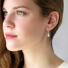image:imageTeardrop Austrian Crystal Drop Dangle Earrings for Women 925 Sterling Silver Hook Hypoallergenic JewelryGreen
