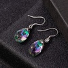 image:imageTeardrop Austrian Crystal Drop Dangle Earrings for Women 925 Sterling Silver Hook Hypoallergenic JewelryRainbow