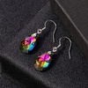 image:imageTeardrop Austrian Crystal Drop Dangle Earrings for Women 925 Sterling Silver Hook Hypoallergenic JewelryVitrail Medium