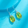 image:imageTeardrop Austrian Crystal Drop Dangle Earrings for Women 925 Sterling Silver Hook Hypoallergenic JewelryYellow