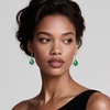 image:imageTrendy Austrian Crystal Baroque Drop Dangle Earrings for Women 14K Gold Plated Hook Earring Hypoallergenic Jewelry Gifts for WomenEmerald