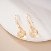 image:imageTrendy Austrian Crystal Baroque Drop Dangle Earrings for Women 14K Gold Plated Hook Earring Hypoallergenic Jewelry Gifts for WomenLight Topaz