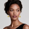 image:imageTrendy Austrian Crystal Baroque Drop Dangle Earrings for Women 14K Gold Plated Hook Earring Hypoallergenic Jewelry Gifts for WomenYellow