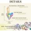 image:imageTrendy Austrian Crystal Heart Drop Leverback Earrings for Women 14K Rose Gold Plated Hypoallergenic Jewelry GiftsAurora Borealis