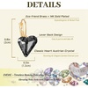 image:imageTrendy Austrian Crystal Heart Drop Leverback Earrings for Women 14K Rose Gold Plated Hypoallergenic Jewelry GiftsBlack