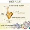 image:imageTrendy Austrian Crystal Heart Drop Leverback Earrings for Women 14K Rose Gold Plated Hypoallergenic Jewelry GiftsLight Topaz