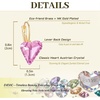 image:imageTrendy Austrian Crystal Heart Drop Leverback Earrings for Women 14K Rose Gold Plated Hypoallergenic Jewelry GiftsPink