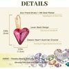 image:imageTrendy Austrian Crystal Heart Drop Leverback Earrings for Women 14K Rose Gold Plated Hypoallergenic Jewelry GiftsRose Pink