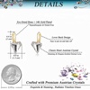 image:imageTrendy Austrian Crystal Heart Drop Leverback Earrings for Women 14K Rose Gold Plated Hypoallergenic Jewelry GiftsWhite Clear