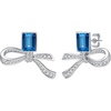 Dark BlueWhite Gold -Tone