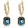 Blue Crystal /Gold-tone