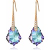 image:imageDainty Austrian Crystal Baroque Drop Dangle Earrings for Women 14K Gold Plated Hook Earring Hypoallergenic Jewelry Gifts for WomenVitrail Light