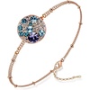 Purple Main Crystal/Rose Gold-tone