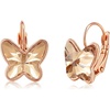 image:imageEVEVIC Austrian Crystal Butterfly Earrings Drop Leverback Earrings for Women 14K Rose Gold Plated Hypoallergenic Jewelry GiftsLight Topaz