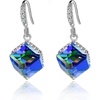 Blue Crystal/Silver-tone