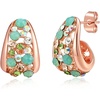 Green Opal+Aurora Borealis Crystal