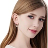 image:imageAustrian Crystal Butterfly Dangle Drop Earrings for Women  14K gold plated brassvibrant colorssecure leverbackexquisite butterfly designgift boxGreen OpalAurora Borealis Crystal
