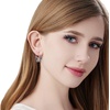 image:imageAustrian Crystal Butterfly Dangle Drop Earrings for Women  14K gold plated brassvibrant colorssecure leverbackexquisite butterfly designgift boxPurple Main CrystalRose Goldtone