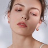 image:imageAustrian Crystal Butterfly Dangle Drop Earrings for Women  14K gold plated brassvibrant colorssecure leverbackexquisite butterfly designgift boxRed Main CrystalRose Goldtone