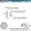 image:imageAustrian Crystal Chunky Half Hoop Dangle Earrings for Women  14K gold plated brassround austrian crystalchunky hoop earringsbutterfly claspgift boxAquamarine