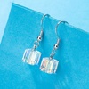 image:imageAustrian Crystal Cube Drop Dangle Earrings for Women Fashion 14K Gold Plated Hypoallergenic JewelryAurora Borealis