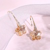 image:imageAustrian Crystal Flower Drop Dangle Earrings for Women Fashion 14K Gold Plated Hypoallergenic JewelryLight Topaz